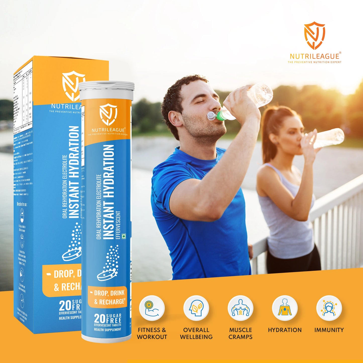 Instant Hydration Effervescent Tablet