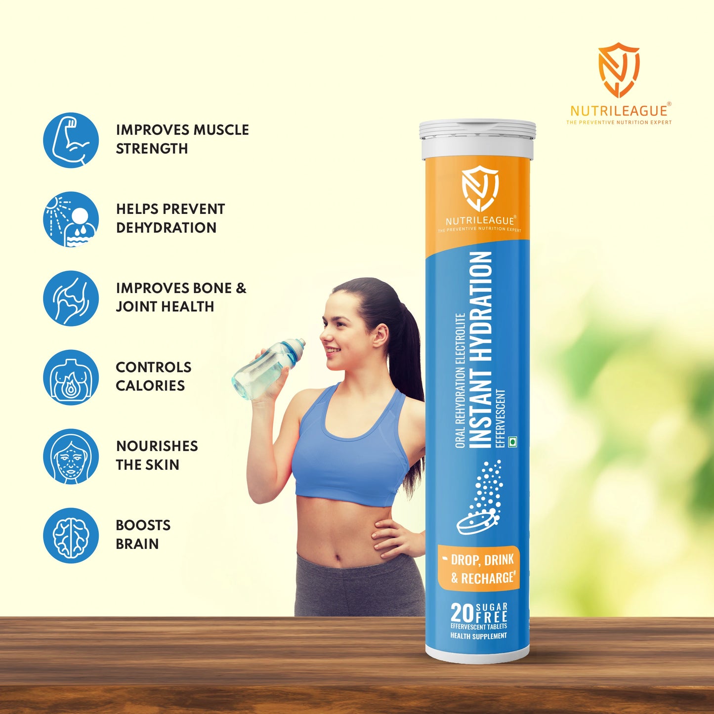 Instant Hydration Effervescent Tablet