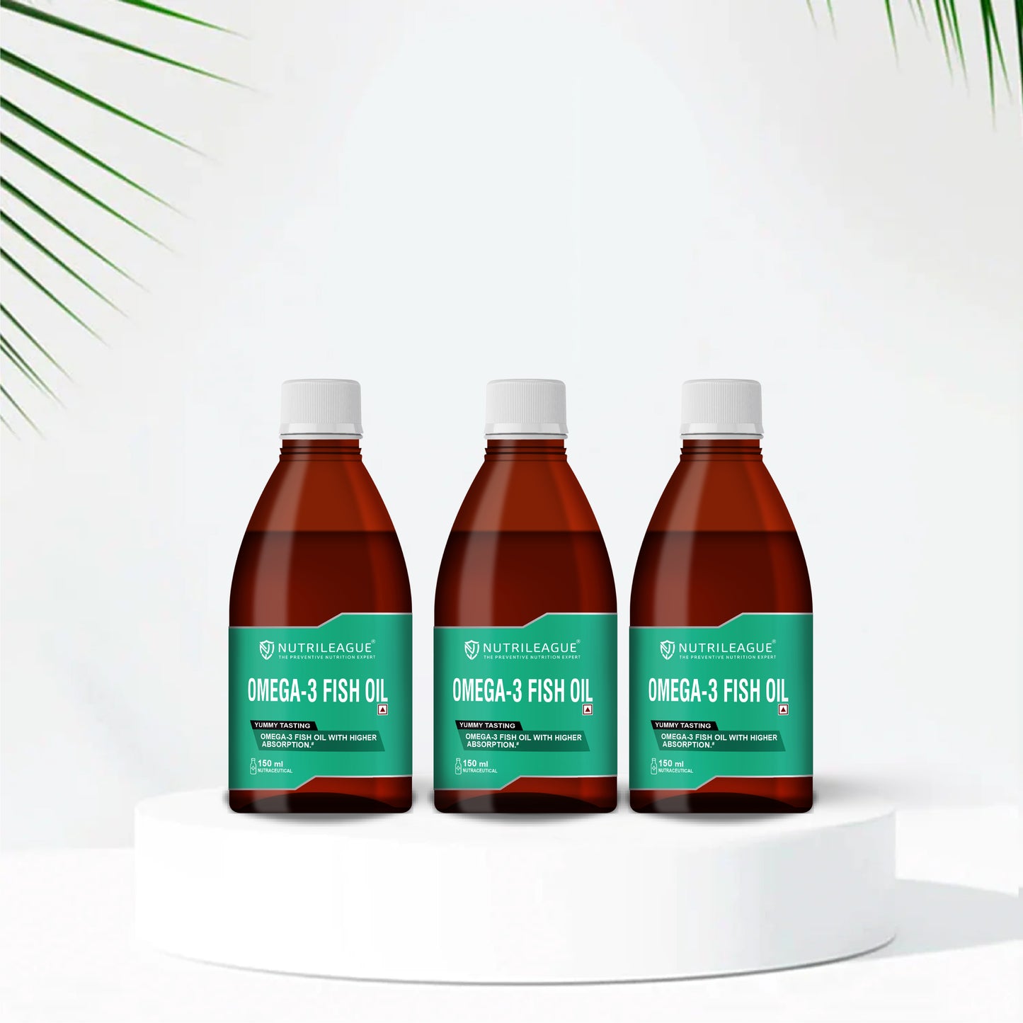 Omega-3 Fish Oil 600 mg Syrup with EPA & DHA | 150 ml | Support Cognitive Deve | Nonveg | Choose Omega 3 and smile for miles.