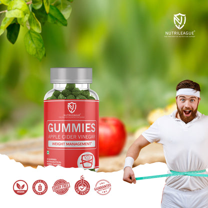 Apple Cider Vinegar Gummies | 500 mg ACV with Mother Earth | 30 Gummies | Advanced Weight Loss Formula