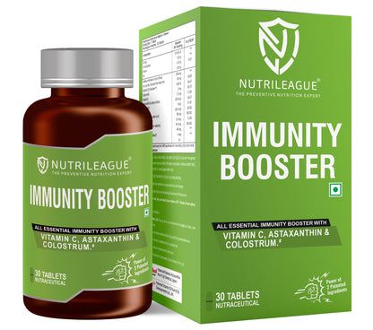 Immunity Booster Tablets | Colostrum, Vitamin C, Amla Extract, Astaxanthin (Astareal*), Vitamin D3 with other B-complex  | Immunity Booster