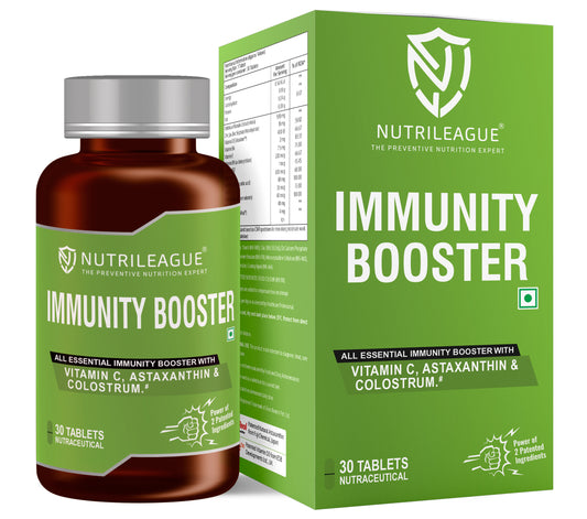 Immunity Booster Tablets | Colostrum, Vitamin C, Amla Extract, Astaxanthin (Astareal*), Vitamin D3 with other B-complex  | Immunity Booster