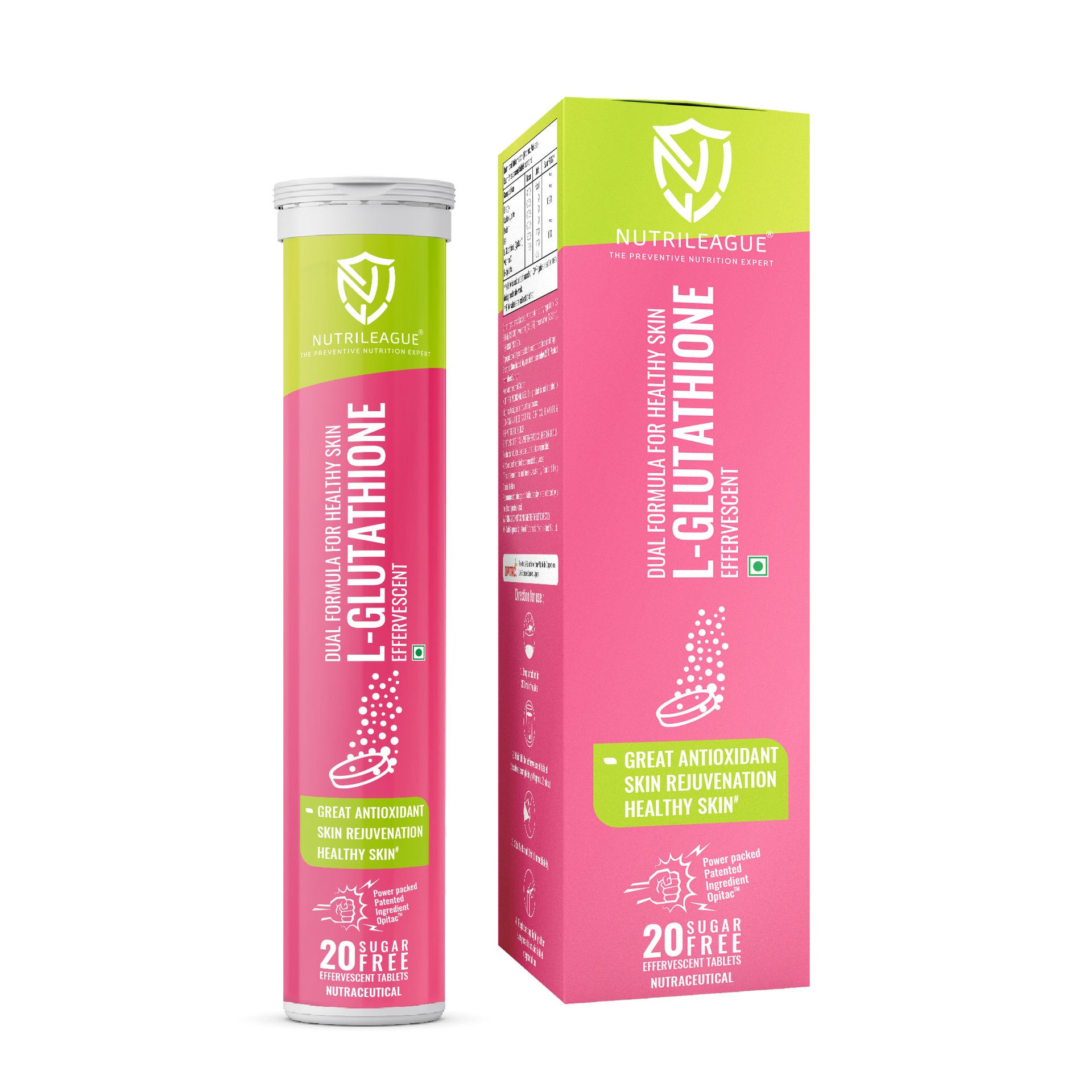 L - Glutathione (Opitac- A Patented L-glutathione) Effervescent Tablet Nutrileague L - Glutathione (Opitac- A Patented L-glutathione) Effervescent Tablet Nutrileague