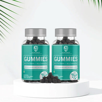 Multivitamin + Multimineral Gummies | 30 Gummies | Total Wellbeing : Improves Strength, Energy, Immunity & Overall Health