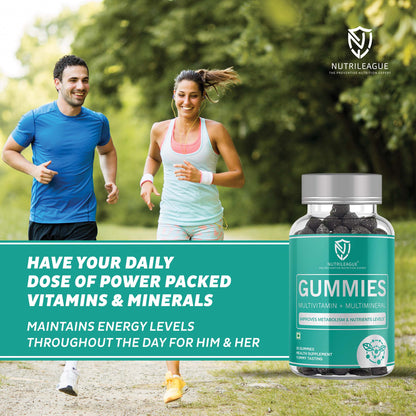 Multivitamin + Multimineral Gummies | 30 Gummies | Total Wellbeing : Improves Strength, Energy, Immunity & Overall Health
