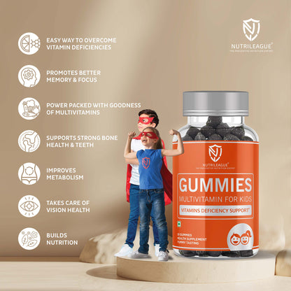Multivitamin for Kids Gummies with Vitamin B complex, A, E & Minerals