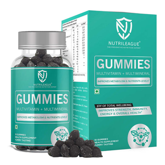 Multivitamin + Multimineral Gummies | 30 Gummies | Total Wellbeing : Improves Strength, Energy, Immunity & Overall Health