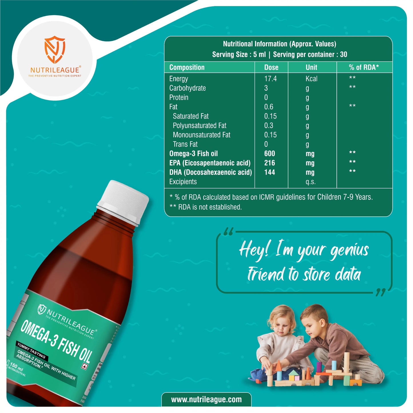 Omega - 3 Fish oil Syrup