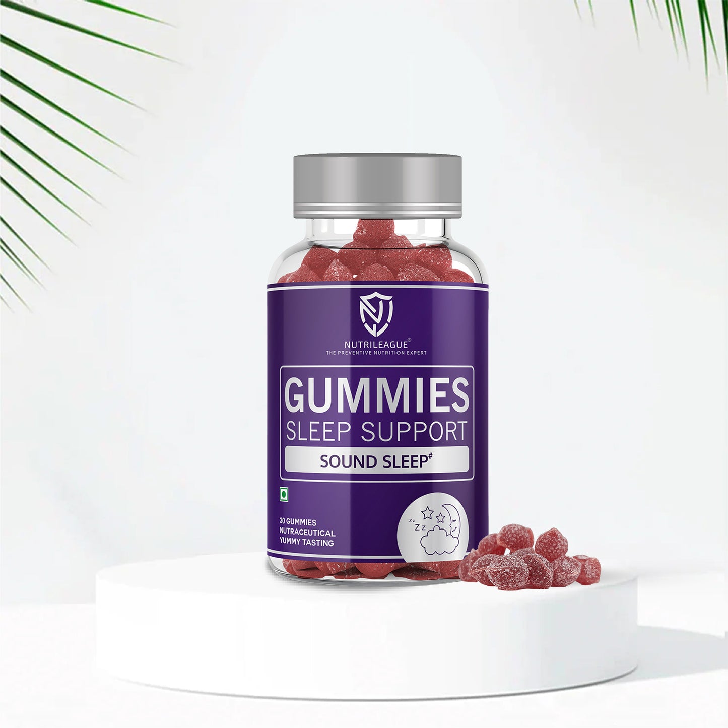 Sleep Support Gummies with Melatonin - 5 mg & Valerian Root Extract | Sleep Gummies for Men & Women