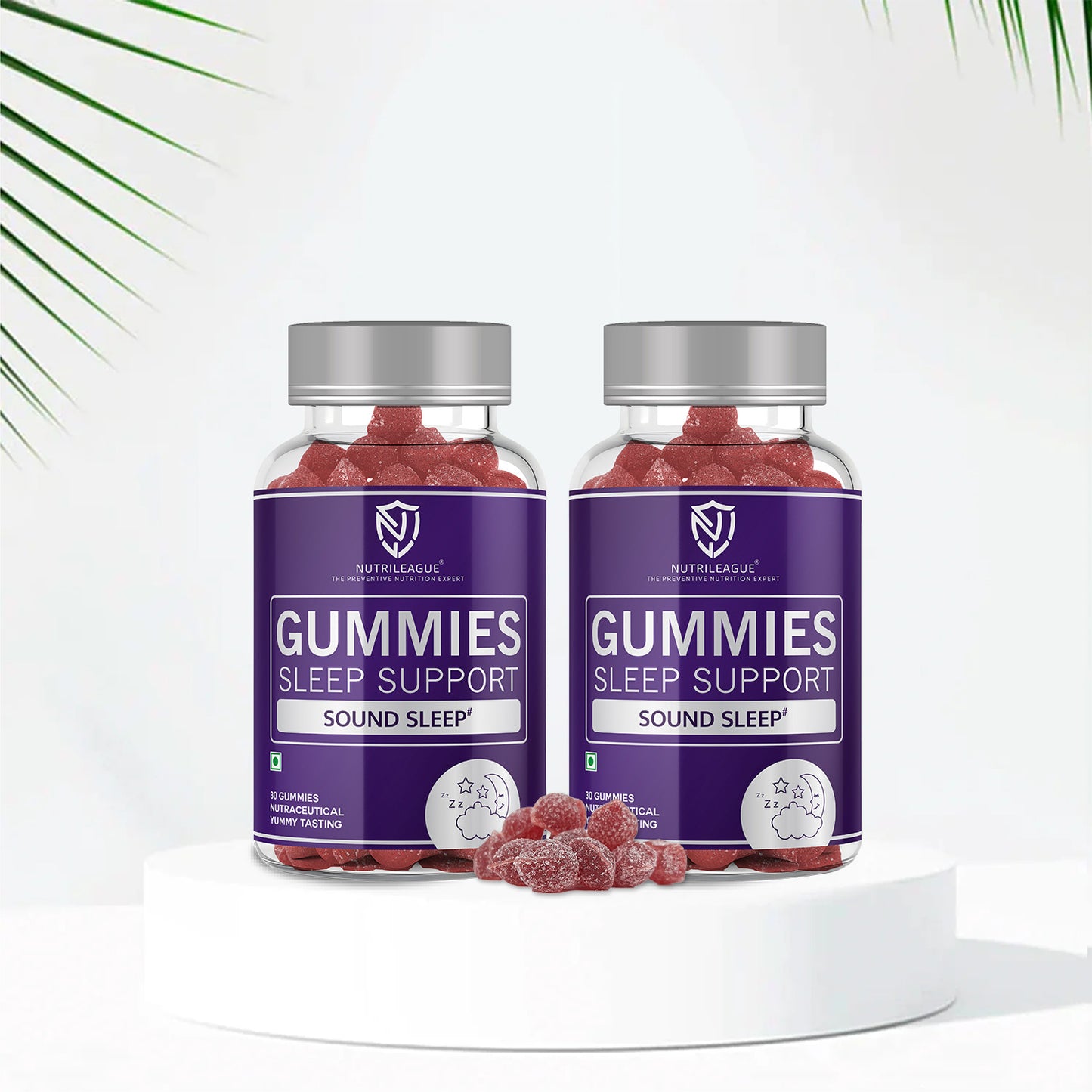 Sleep Support Gummies with Melatonin - 5 mg & Valerian Root Extract | Sleep Gummies for Men & Women