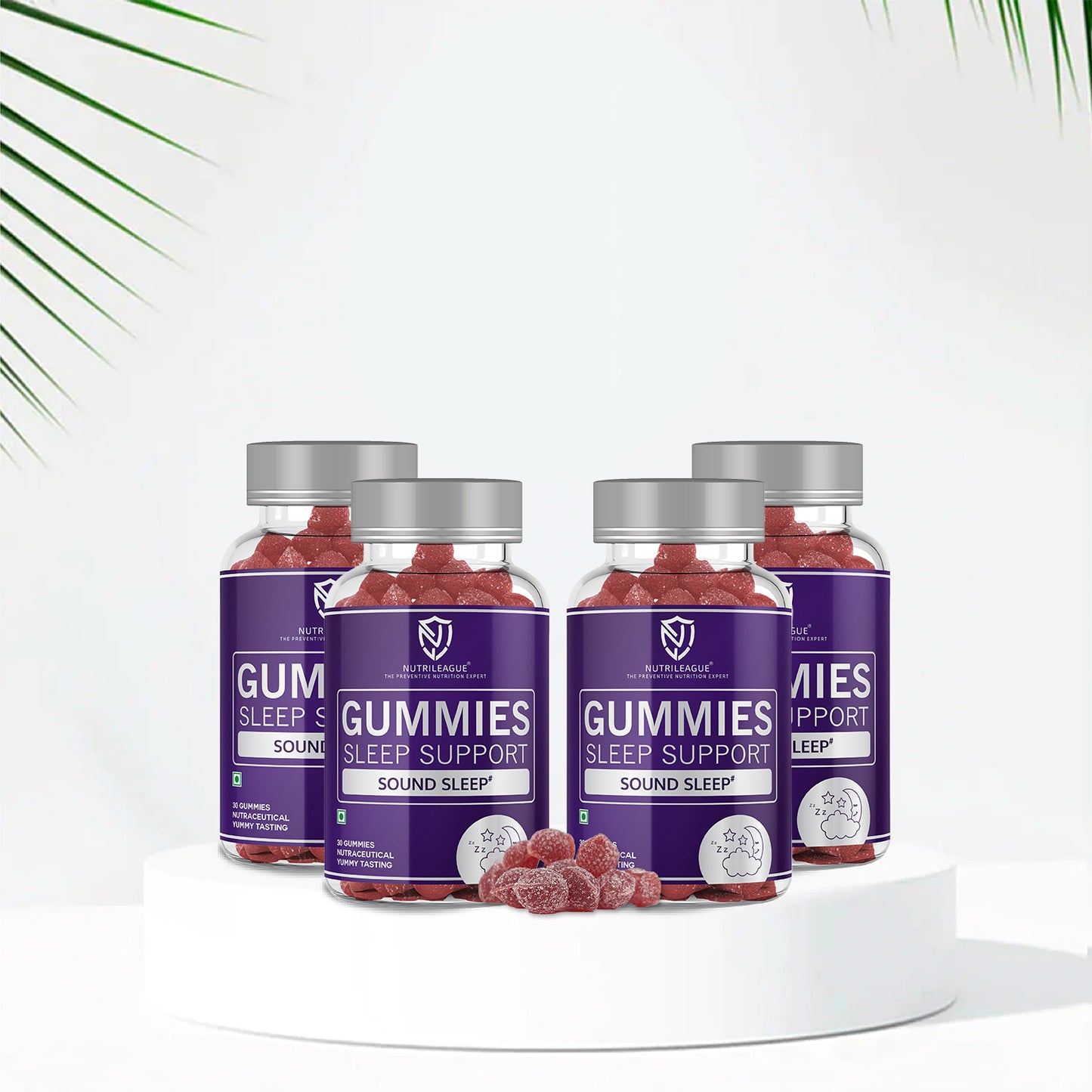 Sleep Support Gummies with Melatonin - 5 mg & Valerian Root Extract | Sleep Gummies for Men & Women