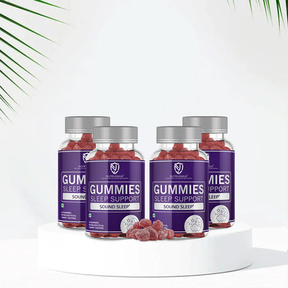 Sleep Support Gummies with Melatonin - 5 mg & Valerian Root Extract | Sleep Gummies for Men & Women