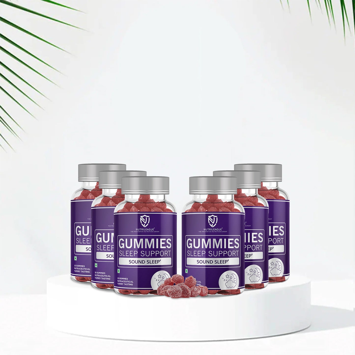 Sleep Support Gummies with Melatonin - 5 mg & Valerian Root Extract | Sleep Gummies for Men & Women