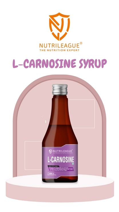L- Carnosine Syrup | 200 ml | Brain & Memory Support | Autism Care | Supports in Learning Disabilities (Pack Of 1)